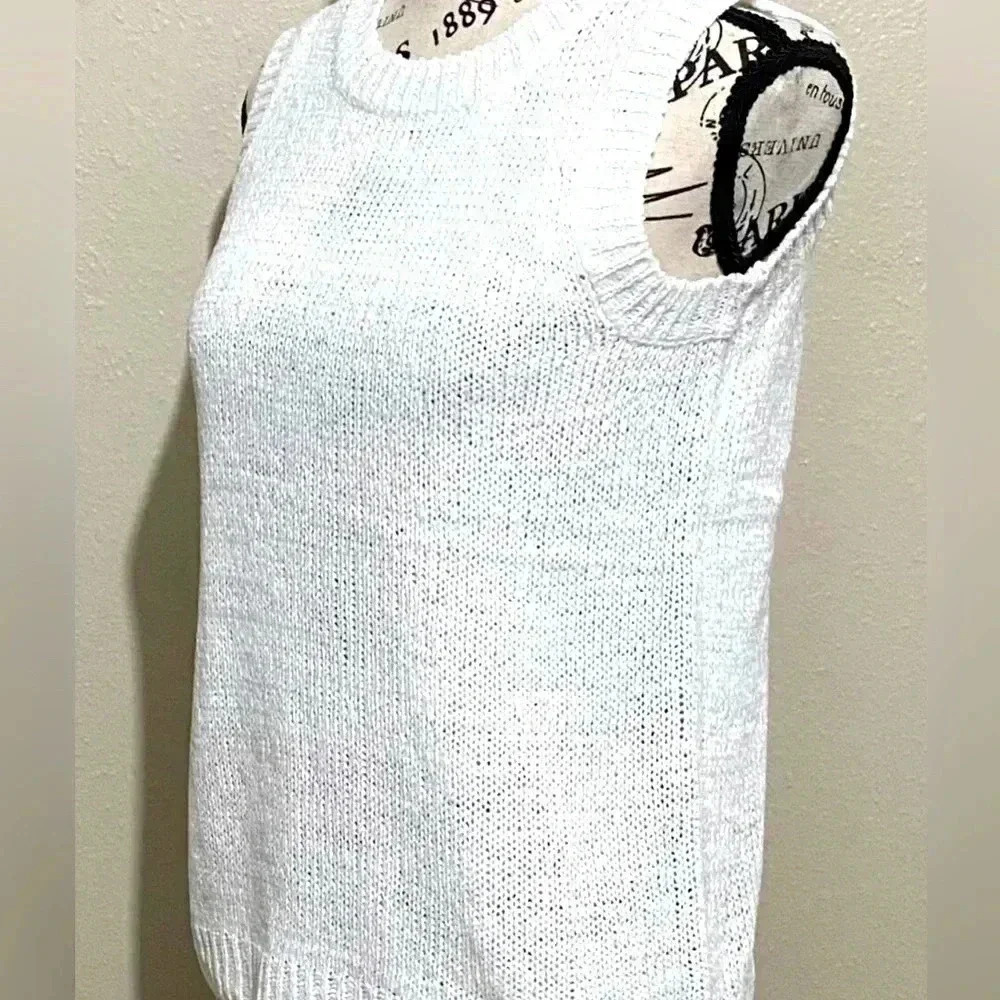 Philosophy Women's Sleeveless  Knit Sweater Ivory Size XS